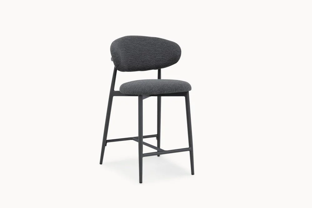 Aluminum Dining Armchair With Quilted Back And Dry Foam